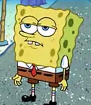 Spongebag straight face